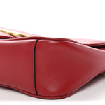 Calfskin Matelasse Small GG Marmont Shoulder Bag Hibiscus Red