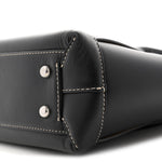 French Calfskin Maxi Intrecciato Arco 33 Black