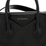 Shiny Lord Calfskin Small Antigona Black