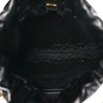 Shiny Calfskin Quilted Chanel 22 Backpack Black