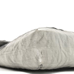 Iridescent Eelskin Maxi Chain Baguette Bag Grey Multicolor