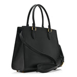 Saffiano Soft Calfskin Large Tote Black