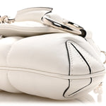 Nappa Vertical Matelasse Small Maxi Horsebit Chain Shoulder Bag Great White