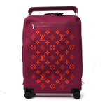 Knit Monogram Horizon Soft 55 Suitcase Fuchsia