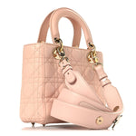 Lambskin Cannage Small My ABCDior Lady Dior Light Pink