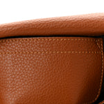 Grained Calfskin Small Marcie Saddle Bag Tan