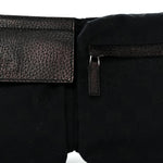 GG Monogram Double Pocket Belt Bag Black
