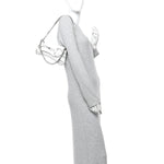 Nappa Vertical Matelasse Small Maxi Horsebit Chain Shoulder Bag Great White