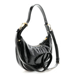 Patent Naplak Arque Shoulder Bag Black