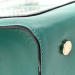 Snakeskin Medium Serpenti Top Handle Tote Emerald