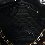Shiny Calfskin Quilted Chanel 22 Black