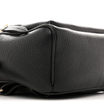 Pebbled Calfskin Soho Chain Backpack Black