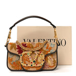 Fabric Karung Crystal Embroidered Vlogo Small Loco Shoulder Bag Multicolor