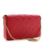 Empreinte Pochette Felicie Chain Wallet Scarlet