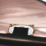 Vitello Palmellato Lux Crystal Medium Rajah Shoulder Bag Black