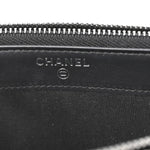Grained Calfskin Quilted Boy Phone Holder Wallet On Chain Black