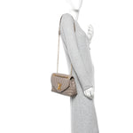 Calfskin LV New Wave Chain Bag Taupe