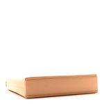 Hammered Calfskin Trifolio Shoulder Bag Sand