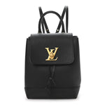 Calfskin Lockme Mini Backpack Black