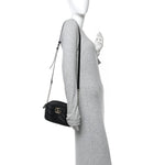 Calfskin Matelasse Small GG Marmont Camera Bag Black