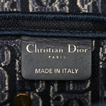 Velvet Oblique Saddle Bag Blue