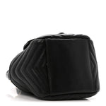 Lambskin Matelasse Monogram Joe Nano Bucket Bag Black