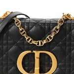 Calfskin Cannage Small Caro Bag Black