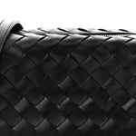 Calfskin Intrecciato Small Loop Top Handle Black