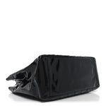Patent Quilted Grand Shopping Tote GST Black