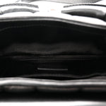 Nappa Vertical Matelasse Small Maxi Horsebit Chain Shoulder Bag Black