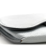Goatskin Nano Saddle Chain Pouch Blue