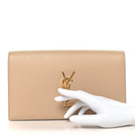 Grain De Poudre Classic Kate Monogram Clutch Nude Powder