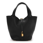 Taurillon Clemence Picotin Lock 22 MM Black