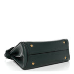 Calfskin Small Margot Top Handle Satchel Verde Olivo