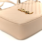Calfskin Matelasse Monogram Lou Camera Bag Nude Powder