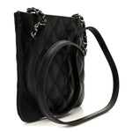 Lambskin Quilted Uniform Crossbody Bag Black