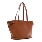 Grained Calfskin Triomphe Medium Cabas Anais Tan