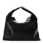 Calfskin Intrecciato Large Hop Black