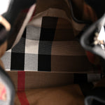 Grainy Calfskin House Check Medium Maidstone Black