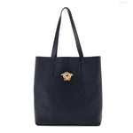 Smooth Calfskin La Medusa Tote Bag Blue