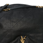 Lambskin Matelasse Monogram Large Jamie 4.3 Black