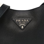 Vitello Daino Soft Hobo Messenger Bag Black