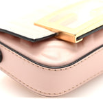 Nappa Matisse FF Embossed Nano Maxi Buckle Baguette Charm Rosa Quarzo