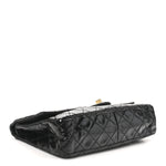 Distressed Patent Quilted 2.55 Reissue 226 Flap Black