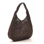 Raffia Crochet Woven Hobo Cacao Naturale