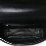Nappa Monochrome Large Roman Stud Shoulder Bag Black