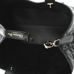 Calfskin Macrocannage Medium Toujours Black