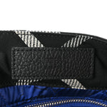 Jacquard Check Festival Tote Black White