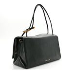 Calfskin Large Dual Shoulder Bag Green