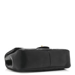 Lambskin Quilted Small Easy Carry Flap Black